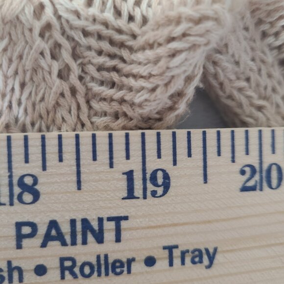 Volcom Cable Knit Beige Sweater Dress Woman's Size Medium/12 - Picture 4 of 11